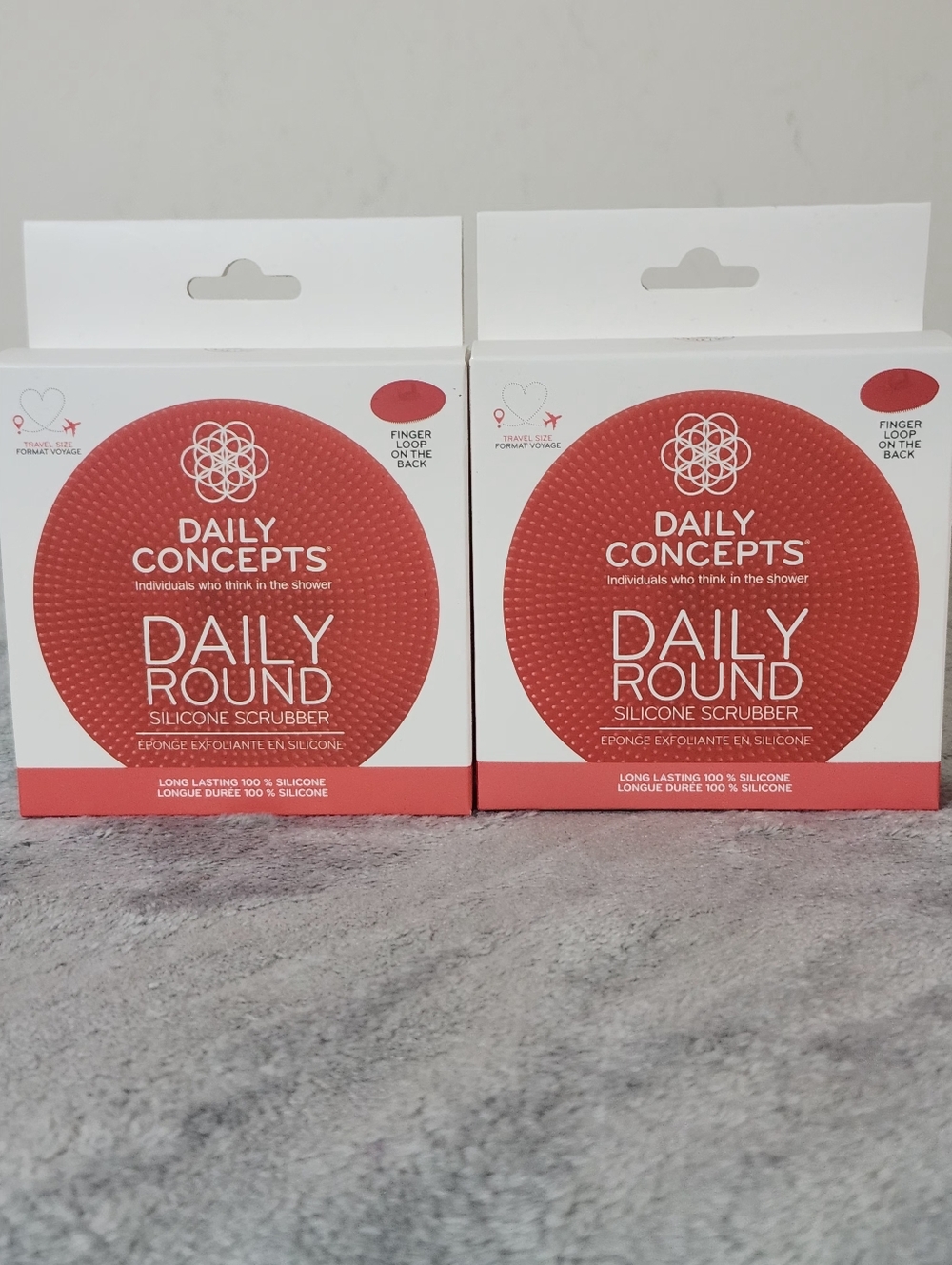 Daily Concepts Daily Round Silicone Scrubber Color: Red